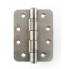 Atlantic Radius Corner Ball Bearing Hinges 4" X 3" X 3mm - Satin Stainless Steel (Pair)