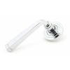 Polished Chrome Avon Round Lever on Rose Set (Art Deco) - Unsprung