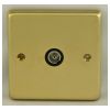 Eurolite Stainless Steel TV Socket Satin Brass