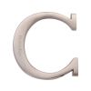 Heritage Brass Alphabet C Pin Fix 51mm (2") Satin Nickel Finish