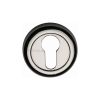 Heritage Brass Euro Profile Cylinder Escutcheon Polished Nickel Finish