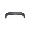 Heritage Brass Cabinet Pull D Shaped 89mm CTC Matt Black Finish