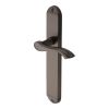 Heritage Brass Door Handle Lever Latch Algarve Long Design Matt Bronze finish