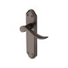 Heritage Brass Door Handle Lever Latch Sandown Design Matt Bronze finish