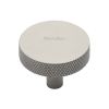 Heritage Brass Cabinet Knob Knurled Disc Design 38mm Satin Nickel finish