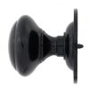 Black Round Centre Door Knob