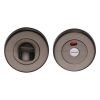 Heritage Brass Indicator Turn &amp; Release for Bathroom Doors Matt Bronze&nbsp;finish