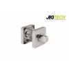 Jigtech Square Bathroom Turn & Release Set Polished Chrome