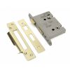 PVD 3" Heavy Duty Bathroom Mortice Lock