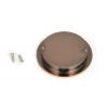 Polished Bronze 75mm Plain Round Pull