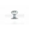 Old English Harrogate Solid Brass Mushroom Mortice Knob on Concealed Fix Rose - Satin Chrome