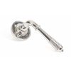 Polished Nickel Reeded Lever on Rose Set