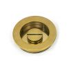 Aged Brass 60mm Plain Round Pull - Privacy Set