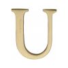 Heritage Brass Alphabet U Pin Fix 51mm (2") Satin Brass Finish