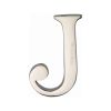 Heritage Brass Alphabet J Pin Fix 51mm (2") Polished Nickel Finish