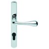 Astro Lever On Euro Lock Narrowplate 92mm c/c - Polished Chrome