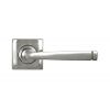 Satin Marine SS (316) Avon Round Lever on Rose Set (Square) - Unsprung