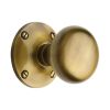 Heritage Brass Mortice Knob on Rose Kensington Design Antique Brass finish