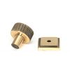 Polished Bronze Brompton Cabinet Knob - 25mm (Square)