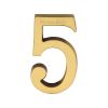 Heritage Brass Numeral 5 Concealed Fix 76mm (3") Satin Brass finish