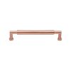 Heritage Brass Cabinet Pull Bauhaus Round Design 101mm CTC Satin Rose Gold Finish