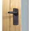 Black Oak Lever Latch Set