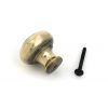 Aged Brass Regency Cabinet Knob - Large