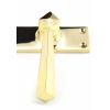 Polished Brass Straight Lever Latch Set