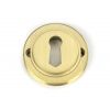 Satin Brass Round Escutcheon (Plain)