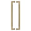 Heritage Brass Door Pull Handle Bauhaus Design 483mm Satin Brass Finish