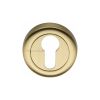 Heritage Brass Euro Profile Cylinder Escutcheon Satin Brass Finish