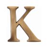 Heritage Brass Alphabet K Pin Fix 51mm (2") Antique Brass Finish