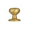 Concealed Fix Mushroom Mortice Knob - Satin Brass