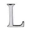 Heritage Brass Alphabet L Pin Fix 51mm (2") Polished Chrome Finish