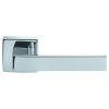 Techna Lever On Square Rose  - Polished Chrome