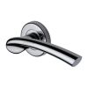 Sorrento Door Handle Lever Latch on Round Rose Paris Design Polished Chrome finish