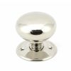 Polished Nickel 57mm Mushroom Mortice/Rim Knob Set