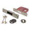 Atlantic 5 Lever Key Deadlock [BS] 2.5" - Distressed Silver