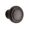 Black Iron Rustic Cabinet Knob Newport Design 32mm