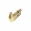 AGB 15 Pin Key to Turn Euro Cylinder 40-40mm (80mm) - Satin Brass