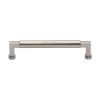 Heritage Brass Cabinet Pull Bauhaus Design 160mm CTC Satin Nickel Finish