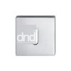 Square Escutcheon Keyhole Satin Chrome