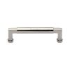 Heritage Brass Cabinet Pull Bauhaus Design 128mm CTC Polished Nickel Finish