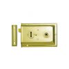 Iron Rim Lock - Fluted Electro Brass