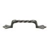 Rustic Pewter Cabinet Pull Twist Design 251mm