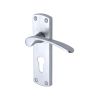 Project Hardware Door Handle for Euro Profile Plate Luca Design Satin Chrome finish