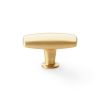 Alexander & Wilks - Romulus Soap Bar Cupboard Knob - Satin Brass - 60mm