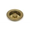 Aged Brass 75mm Plain Round Pull - Privacy Set