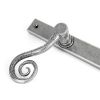 Pewter Monkeytail Slimline Lever Espag. Latch - RH