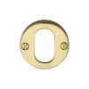 Heritage Brass Oval Profile Cylinder Escutcheon Polished Brass finish